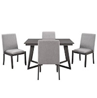 Juego para comedor Dmuebles 4 sillas Morgana - Gris