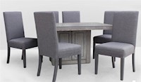 Juego para comedor Dmuebles 6 sillas Choi - Gris