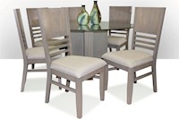 Juego para comedor Dmuebles 6 sillas Campestre - Gris claro