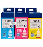 Tinta Compatible BT5001 Cyan Magenta Yellow para Brother 50ml