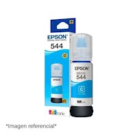 BOTELLA DE TINTA EPSON T544220-AL, COLOR CIAN, CONTENIDO 65ML.