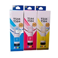 Tripack Tinta Compatible T544  Cyan Magenta Yellow para Epson L3150 L3250 L5190