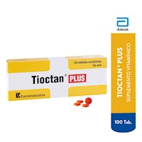 Tioctan Plus caja x 100 tabletas recubiertas
