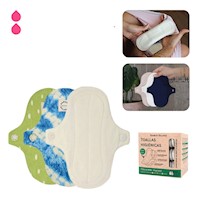 Protector Diario / Mini de Tela Bamboo Balance Tripack Crema
