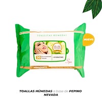 TOALLITAS HÚMEDAS HIDRATANTES PEPINO NEVADA