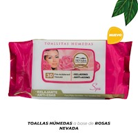 Toallitas Húmedas Hidratantes de Rosas