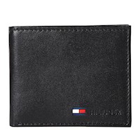 BILLETERA TOMMY HILFIGER PARA HOMBRE STOCKTON CON MONEDERO 31TL25X020 - Negro