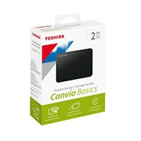 Toshiba - Disco Duro Externo Toshiba 2tb Canvio Basics Basic Usb 3.2 - Negro