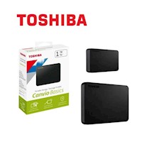 Disco Duro Externo Toshiba Canvio Basics, 1 TB, USB 3.0, 2.5", Negro.