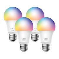 TP-Link - Foco Tapo L530E (4-Pack) Smart Wi-Fi Light Bulb Multicolor
