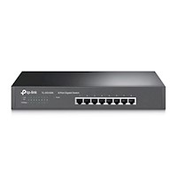 Switch Con 8 Puertos Tp-Link Tl-Sg1008 Montaje De Escritorio Rackeable