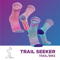 Medias Deportivas de Compresion Medias Ciclismo 2-Pack | TRAIL SEEKER