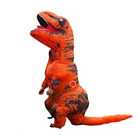 Disfraz Dinosaurio Rex Adulto Inflable Halloween Cosplay - Naranja