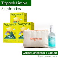 TRIPACK: MAGNESOL EFERVESCENTE LIMÓN x 33 sobres