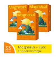 TRIPACK: MAGNESOL EFERVESCENTE NARANJA x 33 sobres