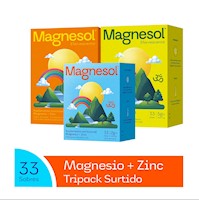 TRIPACK: MAGNESOL SURTIDO x 33 sobres