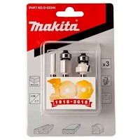 Juego de Fresas 1/4" x 3 Unidades Makita D-53344