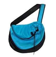 Bolso cruzado para mascotas perro gato talla L turquesa