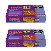 Turron de Doña Pepa BON GIORNO Caja 1KG - Dos cajas de 500g