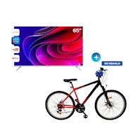 TV AGHASO Ultra HD 4K de 65 + BICICLETA DE REGALO