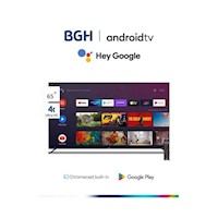 Televisor BGH 65 Pulg. LED Smart Android TV UHD 4K B6523UK6AIP+KIT Y RACK