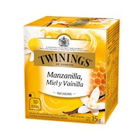 1 CAJA TWININGS INF MANZANILLA + MIEL + VAINILLA DE 15 GR