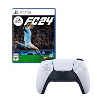 EA Sports FC 24 PlayStation 5 + Mando Dualsense Playstation 5 Blanco + Regalo