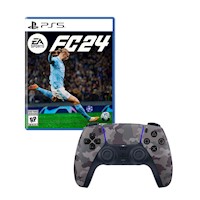 EA Sports FC 24 PlayStation 5 + Mando Dualsense Playstation 5 Camuflado