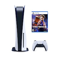 Consola PS5 Lector de Discos + Street Fighter 6 PS5 + POSTER