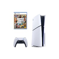 Consola Playstation 5 Slim Lectora de Discos + Grand Theft Auto V
