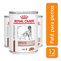 Paté para perro adulto Royal Canin Vd Hepatic 420g 12un
