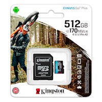 Memoria Micro Sd Kingston Original Canvas Go! Plus 512 Gb.