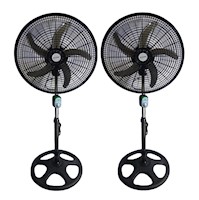 2 Ventiladores Imperial TY-1813WP malla de plástico 5 aspas 18"