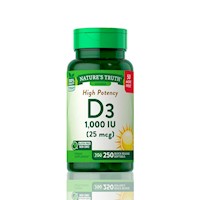 Vitamina D3 Nature'S Truth 1,000 Iu 250 Softgels