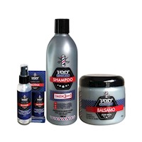 Shampoo 3En1 + Bálsamo Capilar + Loción Tónico Biotina Spray VOSS FOR MEN