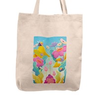 Bolso Tela Tote Bag Cartera Playa - Jardín