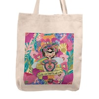 Bolso Tela Tote Bag Cartera Playa - Frida puedes con todo