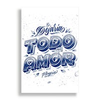 Cuadro Decorativo Aluminio 20x30 - Todo por Amor