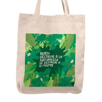 Bolso Tela Tote Bag Cartera Playa - Naturaleza