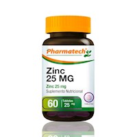 Zimc 25Mg Pharmatech 60 Tabletas