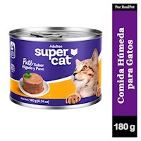 Paté para Gato Supercat Sabor Hígado y Pato 180 gr