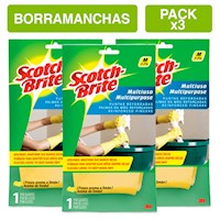 Pack X3 Guantes Scotch Brite Lavanderia Talla M