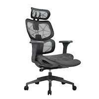 Silla de Oficina Ergonómica Sam Reposapies Gris Presidente Ofideas