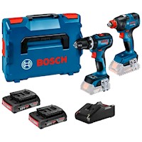 Taladro Percutor Bosch GSB-90C 18V + Impacto GDX 18V-200