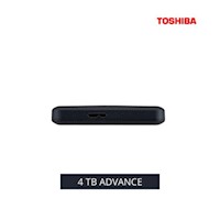 Disco Duro Externo Toshiba Portátil Canvio Advance, 4 TB, USB 3.0 / 2.0, Color: Negro