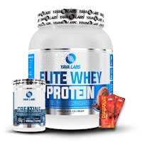 Yava Elite Whey Protein 1Kg Chocolate+Creatina Yava Labs 300Gr+2 Diabolus