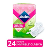 Toallas Higiénicas Nosotras Invisible Clásica 24un