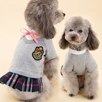 Uniforme de Mascota para Perros Pequeños y Medianos - Vestido - L