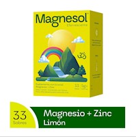 Magnesol Efervescente Limón - Caja x 33 sobres