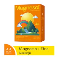 Magnesol Efervescente Naranja - Caja x 33 sobres